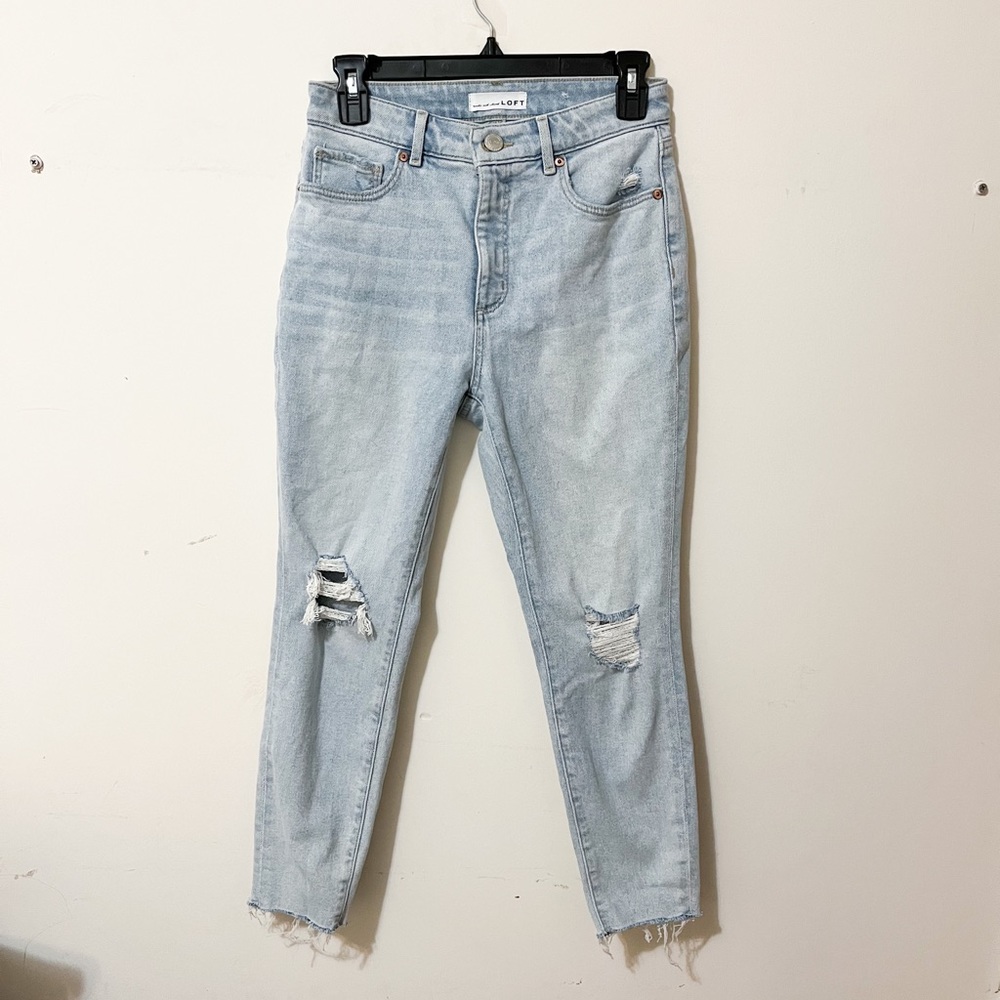 Loft curvy high waist skinny ankle jean (size 26) petite